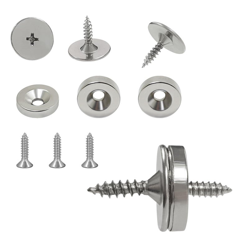 DEEKOUDT Set of 4 Magnetic Cabinet & Door Latch Catch Closures Cabinet Hardware Fittings - Image 1